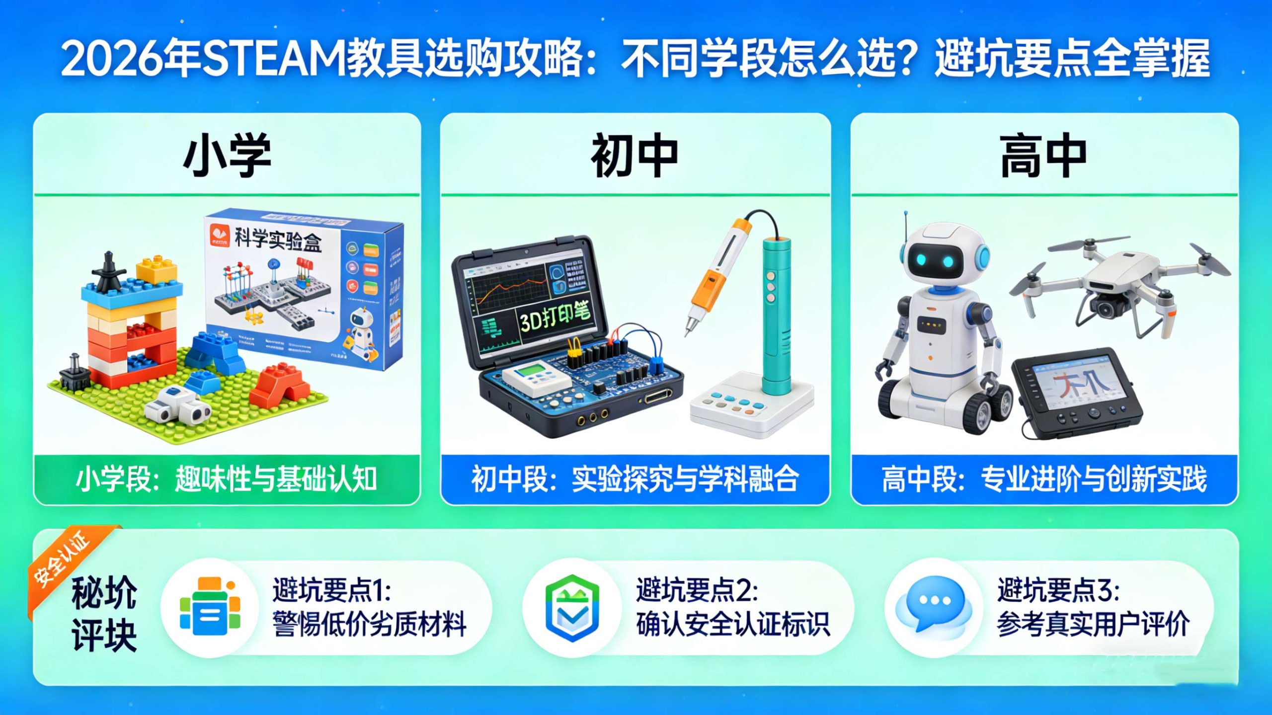 2026年STEAM教具选购攻略：不同学段怎么选？避坑要点全掌握