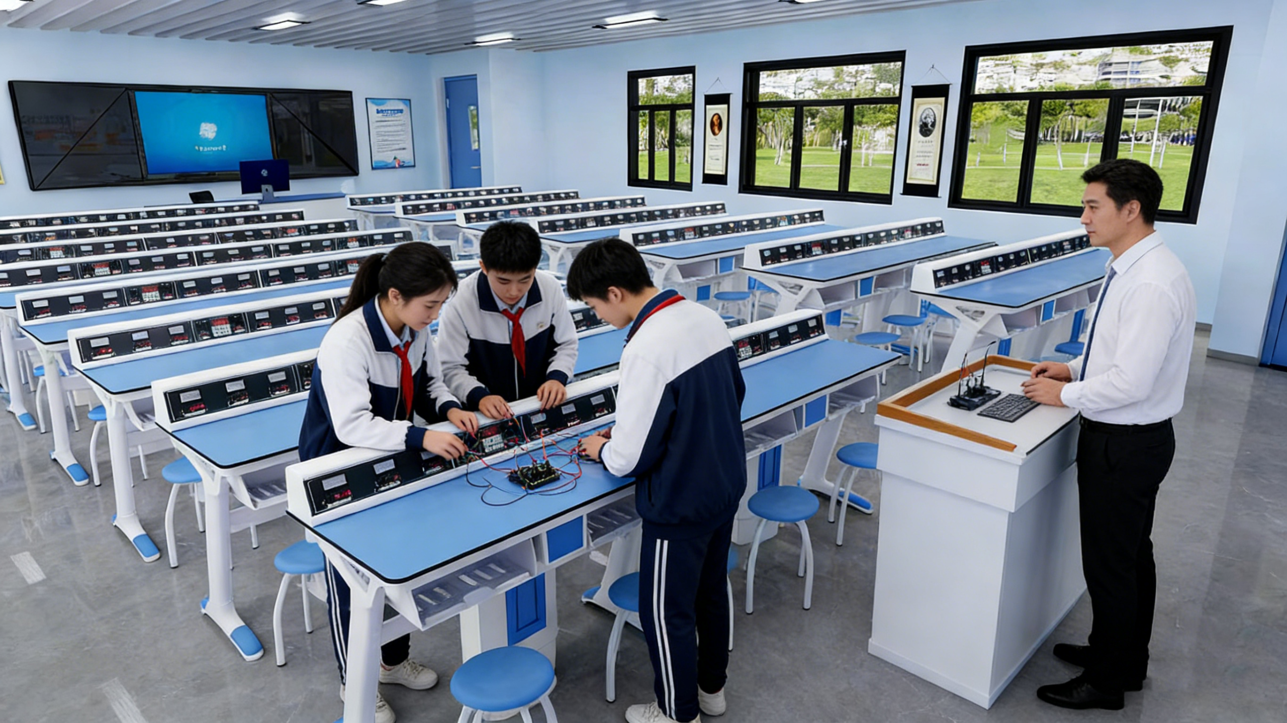 德州市某县第一中学物理电学实验室案例 整体解决方案